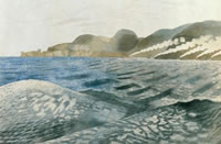 Artist Eric Ravilious: Study for ‘Leaving Scapa Flow’ (recto); ‘The Firth of Forth’ (verso), circa 1940–41